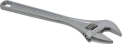 Channellock - 1-9/16" Jaw Capacity, 12" Standard Adjustable Wrench - Chrome Vanadium Steel, Chrome Finish - Top Tool & Supply