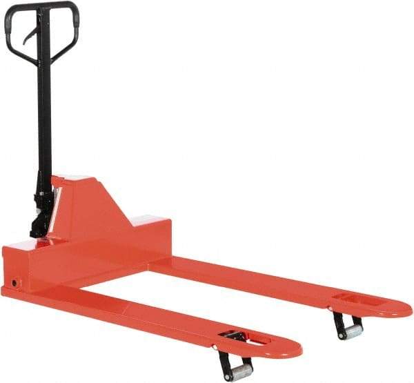 Vestil - 4,000 Lb Capacity, 6" Lift Industrial Pallet Truck - 1.88" Min Lift Height, 48" Fork Length x 7" Fork Width, 33" Overall Width - Top Tool & Supply