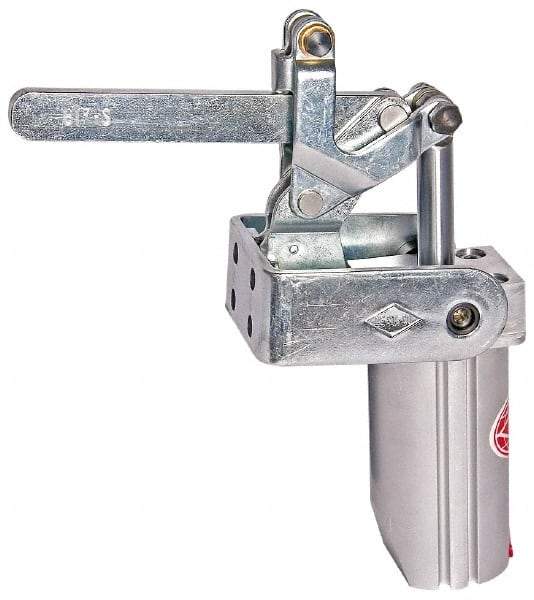 De-Sta-Co - 4,000 Lb Inner Hold Capacity, Vert Mount, Air Power Hold-Down Toggle Clamp - 1/4 NPT Port, 145 Max psi, 91° Bar Opening, 106.68mm Height Under Bar - Top Tool & Supply