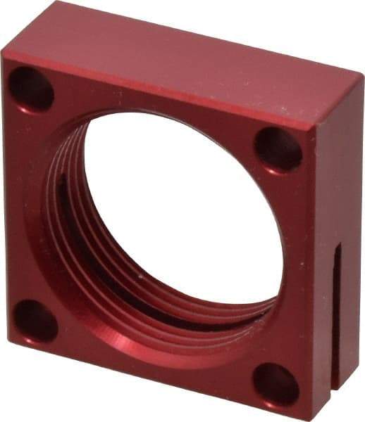 De-Sta-Co - 1-1/8 - 16 Thread, 13/64" Mounting Hole, Aluminum Clamp Mounting Block - 1/2" Thick x 1.38" Long x 1.378" Wide - Top Tool & Supply