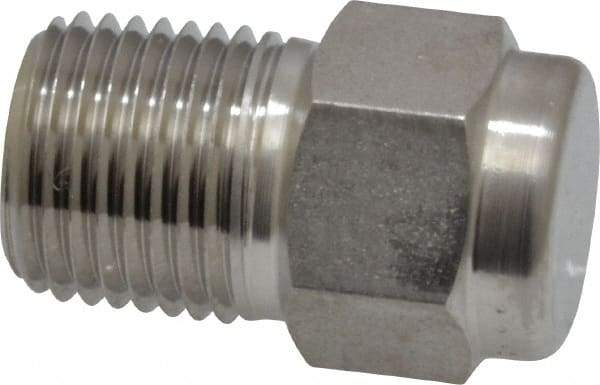 Ham-Let - 1/8" Grade 316 Stainless Steel Pipe Plug - MNPT End Connections, 9,400 psi - Top Tool & Supply