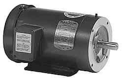 Baldor - 3/4 Max hp, 1,725 Max RPM, Electric AC DC Motor - 208, 230, 460 V Input, Three Phase, 56C Frame - Top Tool & Supply