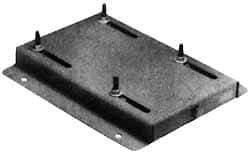 Made in USA - 5/16" Bolt Steel Rigid Fixed Base Motor Base - Adjusting Single Screw, 143T NEMA Frame - Top Tool & Supply