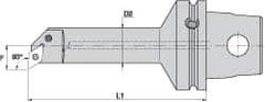 Kennametal - Right Hand Cut, Size KM63, DN.. Insert Compatiblity, Internal Modular Turning & Profiling Cutting Unit Head - 17mm Ctr to Cutting Edge, 125mm Head Length, Through Coolant, Series Kenlever - Top Tool & Supply