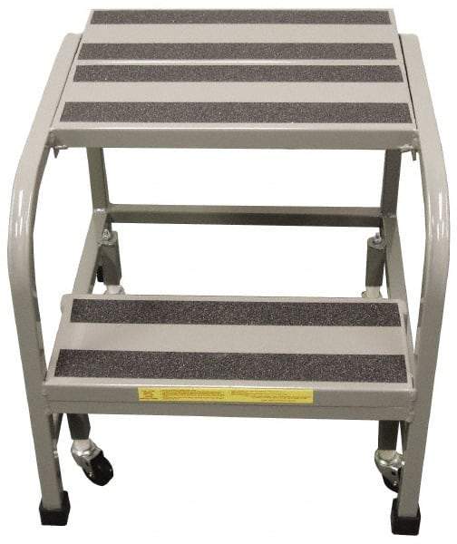 PW Platforms - 3 Step Stand - Office Mobile Stand, 300 Lb Capacity, 30" Platform Height, 20" Base Width x 28" Base Depth - Top Tool & Supply