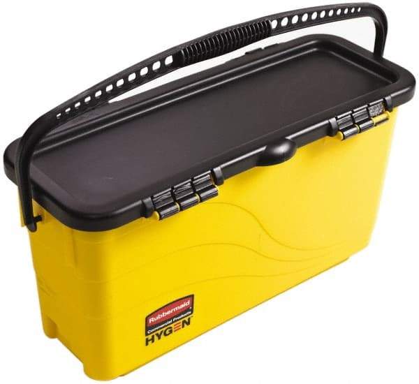 Rubbermaid - Plastic Bucket - 23.88" Long x 13.63" High x 9-1/2" Wide, Yellow - Top Tool & Supply