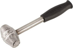 American Hammer - 3 Lb Head 1-1/4" Face Lead Alloy Hammer - 10" OAL, Steel Handle with Grip - Top Tool & Supply