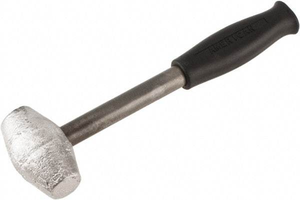 American Hammer - 3 Lb Head Mallet - 10" OAL, 9" Long Steel Handle with Grip - Top Tool & Supply