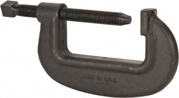 Wilton - Extra Heavy-Duty 8-1/2" Max Opening, 3-5/8" Throat Depth, Forged Steel Standard C-Clamp - 31,250 Lb Capacity, 0" Min Opening, Standard Throat Depth, Cold Drawn Steel Screw - Top Tool & Supply