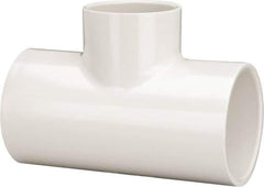 Value Collection - 2-1/2 x 2-1/2 x 2" PVC Plastic Pipe Reducing Tee - Schedule 40, All Slip End Connections - Top Tool & Supply