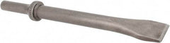 Made in USA - 3/4" Head Width, 6-1/2" OAL, 5/8" Shank Diam, Flat Chisel - Round Drive, Round Shank, Alloy Steel - Top Tool & Supply