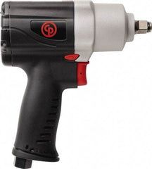 Chicago Pneumatic - 1/2" Drive, 990 RPM, 450 Ft/Lb Torque Impact Wrench - Pistol Grip Handle, 1,700 IPM, 20 CFM, 90 psi, 1/4" NPT Inlet - Top Tool & Supply