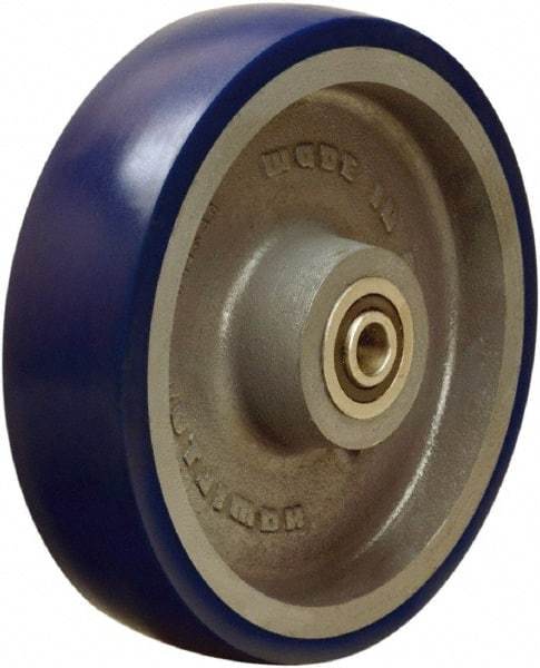 Hamilton - 10 Inch Diameter x 2-1/2 Inch Wide, Polyurethane on Cast Iron Caster Wheel - 2,000 Lb. Capacity, 3-1/4 Inch Hub Length, 3/4 Inch Axle Diameter, Tapered Roller Bearing - Top Tool & Supply