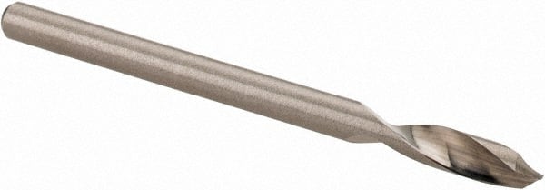 Accupro - 1/8" Body Diam, 90°, 2" OAL, Solid Carbide Spotting Drill - Top Tool & Supply