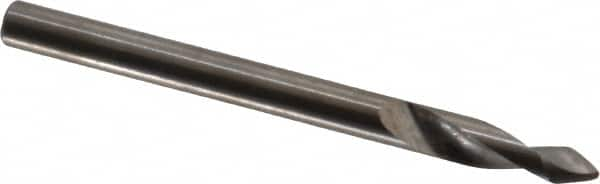 Accupro - 3mm Body Diam, 60°, 38mm OAL, Solid Carbide Spotting Drill - Top Tool & Supply