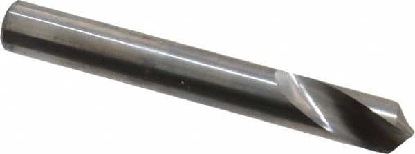 Accupro - 8mm Body Diam, 120°, 63mm OAL, Solid Carbide Spotting Drill - Top Tool & Supply