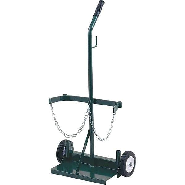 Harper Trucks - 39-1/2" OAH Hand Truck - Single Grip Handle, Semi-Pneumatic Wheels - Top Tool & Supply