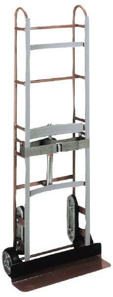 Wesco Industrial Products - 750 Lb Capacity 59" OAH Appliance Hand Truck - Dual Grip Handle, Steel, Mold-On Rubber Wheels - Top Tool & Supply