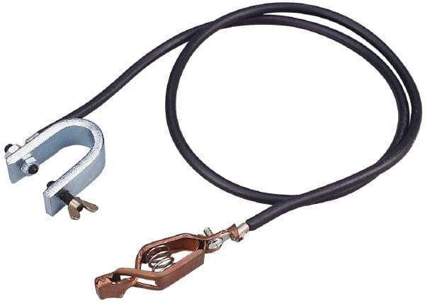 Value Collection - Drum Bondwires End Style: "C" Clamp & Alligator Clip Length (Feet): 3.00 - Top Tool & Supply