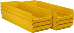 Akro-Mils - 23-5/8" Deep, Yellow Hopper Shelf Bin - 4" High x 8-3/8" Wide x 23-5/8" Long - Top Tool & Supply