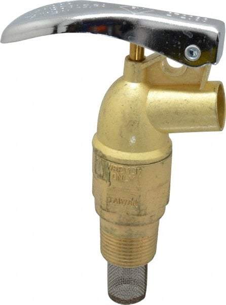 Value Collection - 3/4" NPT Zinc Rigid Drum Faucet - FM Approved, External Arrester, Self Closing - Top Tool & Supply