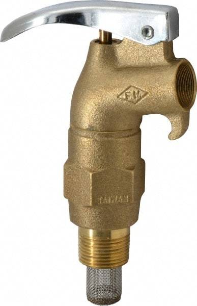 Value Collection - 3/4" NPT Brass Rigid Drum Faucet - FM Approved, External Arrester, Self Closing - Top Tool & Supply