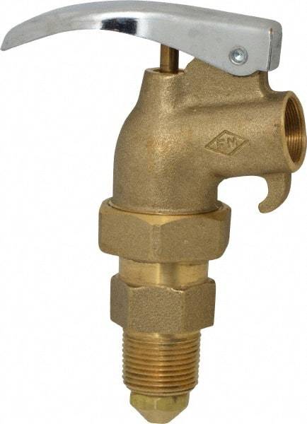 Value Collection - 3/4" NPT Brass Adjustable Drum Faucet - FM Approved, Internal Arrester, Self Closing - Top Tool & Supply