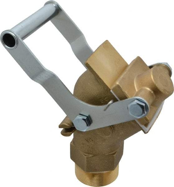 Value Collection - Brass Rigid Drum Gate Valve - FM Approved, No Arrester, Self Closing - Top Tool & Supply