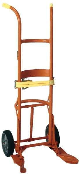 Wesco Industrial Products - 1,000 Lb Load Capacity, 55 Gal Drum Hand Truck - 23-1/2" Wide x 59-3/4" High, 2 Wheels - Top Tool & Supply