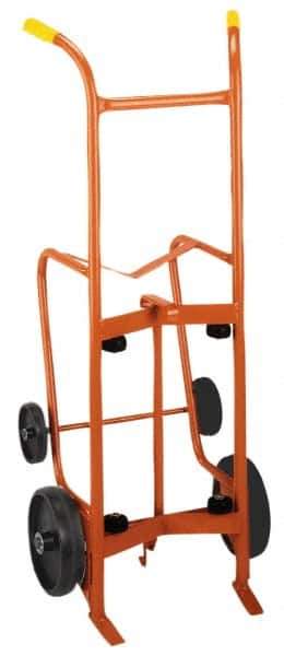 Wesco Industrial Products - 1,000 Lb Load Capacity, 55 Gal Drum Hand Truck - 24" Wide x 56" High, 4 Wheels - Top Tool & Supply