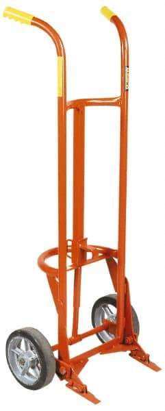 Wesco Industrial Products - 1,000 Lb Load Capacity, 55 Gal Drum Hand Truck - 24" Wide x 58" High, 4 Wheels - Top Tool & Supply