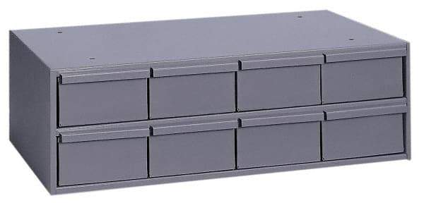 Durham - 8 Drawer, Small Parts Steel Storage Cabinet - 11-5/8" Deep x 22-3/4" Wide x 7-3/8" High - Top Tool & Supply