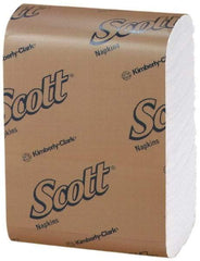 Scott - 8,000 Piece, 7" Long x 12" Wide, Low Fold Dispenser Snack Paper Napkins - 1 Ply - Top Tool & Supply