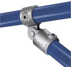 Kee - 3/4" Pipe, Malleable Iron Swivel Socket Pipe Rail Fitting - Galvanized Finish - Top Tool & Supply