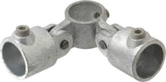 Kee - 1-1/4" Pipe, Malleable Iron Swivel Socket Pipe Rail Fitting - Galvanized Finish - Top Tool & Supply