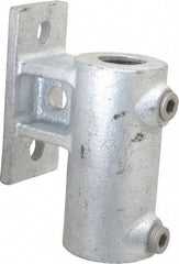 Kee - 1-1/4" Pipe, Malleable Iron Rail Base Pipe Rail Fitting - Galvanized Finish - Top Tool & Supply