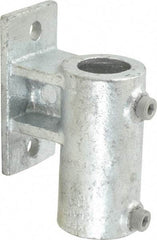 Kee - 1-1/2" Pipe, Malleable Iron Rail Base Pipe Rail Fitting - Galvanized Finish - Top Tool & Supply