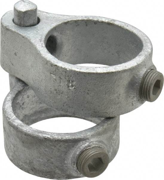 Kee - 1-1/2" Pipe, Malleable Iron Gate Hinge Fitting - Galvanized Finish - Top Tool & Supply