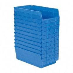 Akro-Mils - 11-5/8" Deep, Blue Hopper Shelf Bin - 4" High x 6-5/8" Wide x 11-5/8" Long - Top Tool & Supply