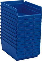 Akro-Mils - 11-5/8" Deep, Blue Hopper Shelf Bin - 4" High x 8-3/8" Wide x 11-5/8" Long - Top Tool & Supply