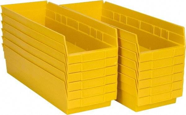 Akro-Mils - 17-7/8" Deep, Yellow Hopper Shelf Bin - 4" High x 6-5/8" Wide x 17-7/8" Long - Top Tool & Supply