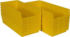 Akro-Mils - 17-7/8" Deep, Yellow Hopper Shelf Bin - 4" High x 8-3/8" Wide x 17-7/8" Long - Top Tool & Supply