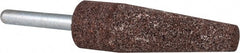 Grier Abrasives - 3/4 x 2-1/2" Head Diam x Thickness, A1, Cone, Aluminum Oxide Mounted Point - Top Tool & Supply