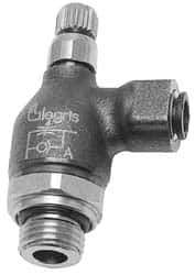 Legris - 10mm Tube OD x 1/4" BSPP Metal Flow Control Regulator - 0 to 145 psi, Buna Nitrile O-Ring & Treated Brass Material - Top Tool & Supply