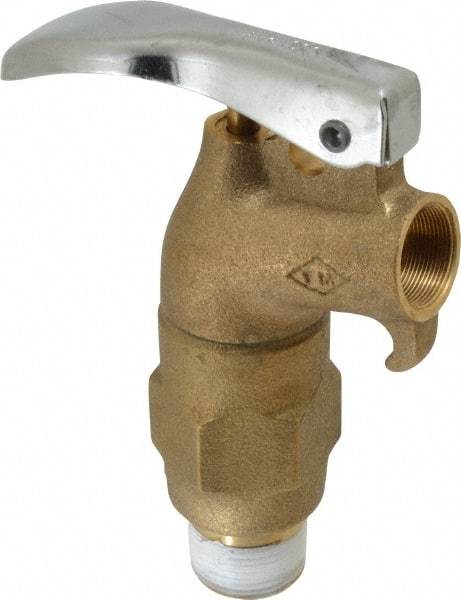 Justrite - 3/4" NPT Brass Rigid Drum Faucet - FM Approved, No Arrester, Self Closing - Top Tool & Supply