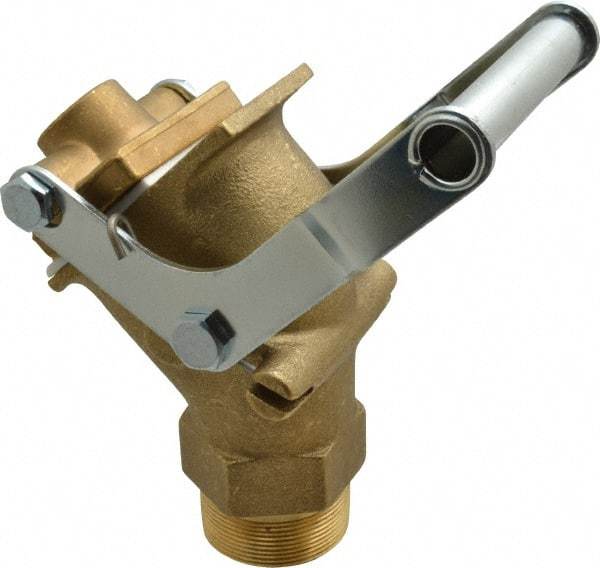 Value Collection - 2" NPT Brass Rigid Drum Gate Valve - No Arrester, Self Closing - Top Tool & Supply