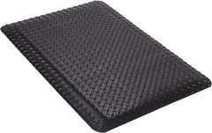 Wearwell - 3' Long x 2' Wide, Dry Environment, Anti-Fatigue Matting - Black, Vinyl with Nitrile Blend Base, Beveled on 4 Sides - Top Tool & Supply