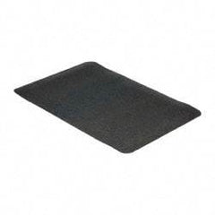 Wearwell - 3' Long x 2' Wide, Dry Environment, Anti-Fatigue Matting - Black, Natural Rubber with Nitrile Blend Base, Beveled on 4 Sides - Top Tool & Supply