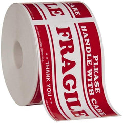 Made in USA - Fragile Please Handle With Care Shipping Label - 5" High x 3" Wide - Top Tool & Supply