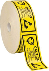 Made in USA - Caution Electrostatic Sensitive Devices Shipping Label - 5" High x 2" Wide - Top Tool & Supply